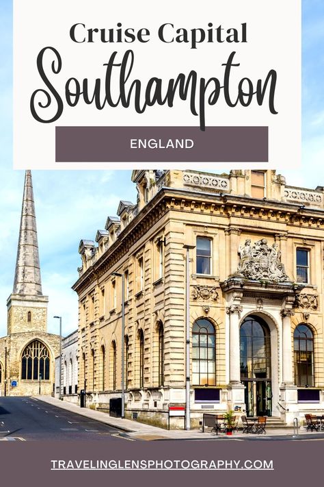 Southampton, England is a beautiful coastal city known as the Cruise Capital of Europe. As the departure point for some of the world's most glamorous cruise liners, this vibrant English port offers something for everyone. Whether you're looking to travel to exotic destinations, explore centuries of history, or take in the local culture, Southampton is the ideal place to begin your journey. Southampton Uk, Portland England Cruise Port, Southampton City, Southampton Cruise Port, Southampton England, Thames River Cruise London, Harbor City, Cruise Europe, Cruise Liner