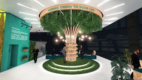 SILAL on Behance Island Booth, Museum Flooring, Event Booth Design, Expo Stand, Digital Signage Displays, Booth Decor, Event Booth, Kiosk Design, Column Design