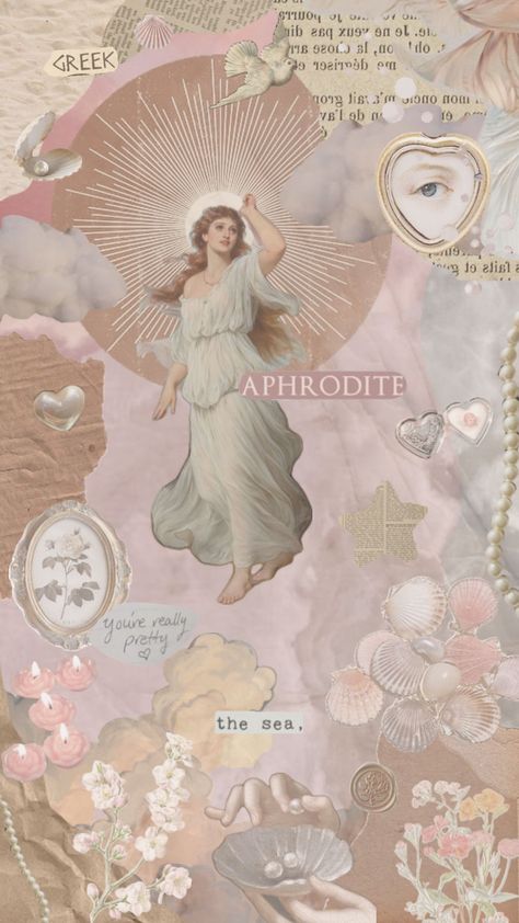 #aphrodite #greekmythology #aesthetic #art #vintage #nature #flowers #wallpaper #pink Aphrodite Wallpaper Iphone, Aphrodite Aesthetic Wallpaper, Aphrodite Wallpaper, Flowers Wallpaper Pink, Aesthetic Art Vintage, Dope Wallpaper Iphone, Aphrodite Aesthetic, Victorian Wallpaper, Water Nymphs