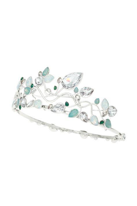 Since the 1950s, Swarovski has crafted a tiara to illuminate the annual Vienna Opera Ball. Pictured here is the 2009 Swarovski Tiara, called "Super Nature". #Swarovski Prussian Tiara, Tiara Drawing, Vienna Opera Ball, Garrard Tiara, Swarovski Dazzling Swan, Swarovski Dancing Swan Necklace, Empress Sissi, Swarovski Tiara, Swan Logo