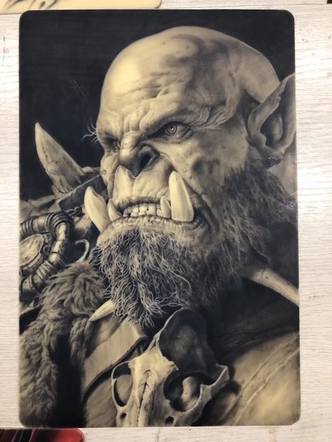 Evolution Tattoo, Orc Warrior, P Tattoo, Warriors Illustration, Lotr Art, Drawing People Faces, Irezumi Tattoos, My Fantasy World, Badass Tattoos