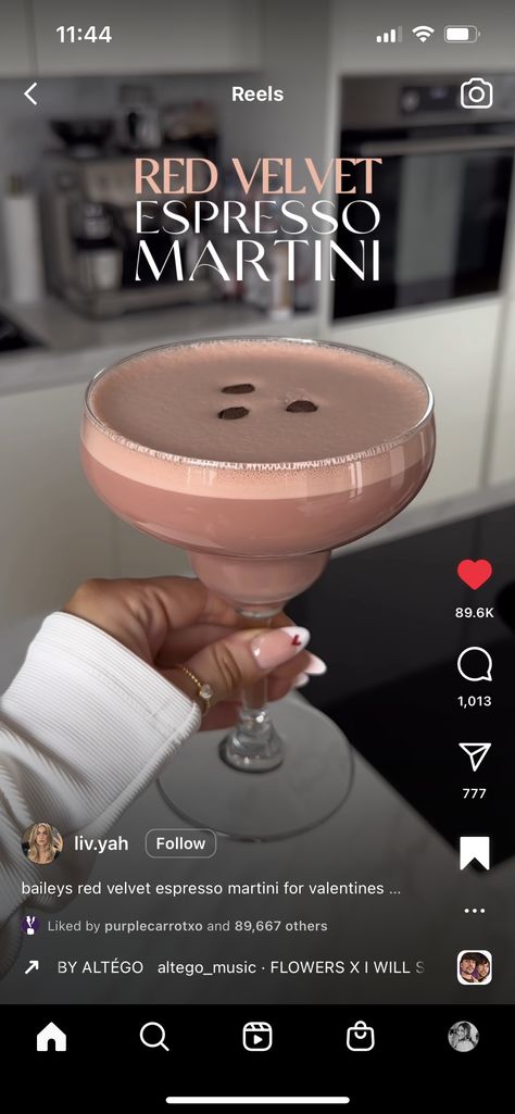 Espresso Martini, Martini, Red Velvet, Espresso, Valentines, Velvet, Red, Valentine's Day