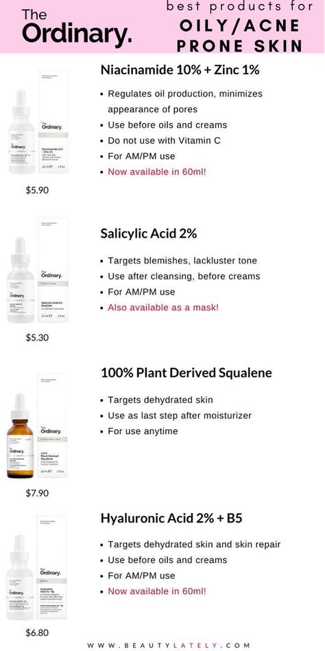 Thr Ordinary Skin Care, Ordinary Skincare Routine Oily Skin, Oily Acne Skin Care Routine, Ordinary Acne Routine, Clear Skin Tips For Oily Skin, Best Skin Care Routine For Oily Skin, Skin Care Oily Skin Skincare Routine, Skin Care For Oily Acne Prone Skin, Skin Care For Acne And Oily Skin