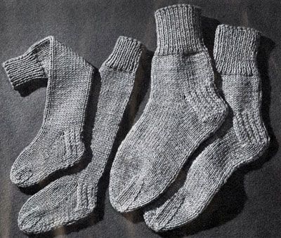 Knitted 2 Needle Socks Pattern Two Needle Socks, Knitted Socks Free Pattern, Knitting For Charity, Womens Knitting Patterns, Baby Boy Knitting Patterns, Hand Knit Socks, Socks Pattern, Pattern Knitting, Sock Knitting Patterns