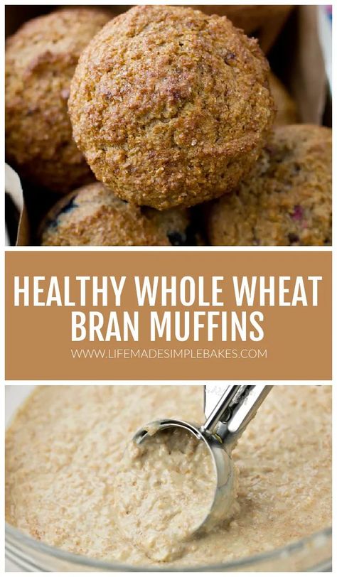 Bran has never tasted better! These are the best whole wheat bran muffins out there! Not only are they low in fat, but they're low in sugar too. A hearty and nutritious way to start your day! #branmuffins #wholewheatbranmuffins #healthymuffins #bran #muffins Healthy Bran Muffins, Wheat Bran Muffins, Bran Muffins Healthy, Bran Muffin Recipes, Wheat Bran, Egg Diet Plan, Baking Powder Uses, Boiled Egg Diet Plan, Bran Muffins