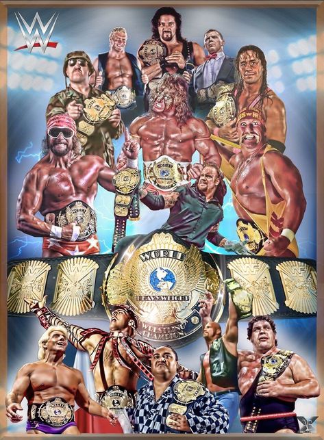 WWF Winged Eagle Championship Title Belt Champions by Adam Birch. Wwf Superstars, Wrestling Posters, Wrestling Stars, Wwe Legends, Ultimate Warrior, Wwe Wallpapers, Wwe World, Shawn Michaels, Fitness Accessories