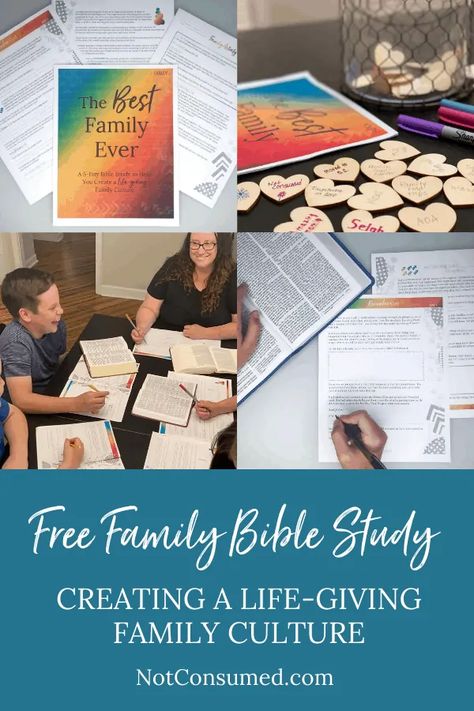 FREE Bible Study | Creating a Life-Giving Family Culture Family Bible Study Plans Free Printable, Family Bible Study Plans, Bible Study James, Family Mission Statements, Family Culture, Family Bible Study, Family Bible, Free Bible Study, Study Resources