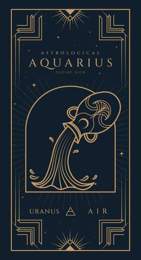 Aquarius Signs Symbol Zodiac Illustration Aquarius Illustration, Zodiac Sign Illustration, Zodiac Illustration, Aquarius Signs, Aquarius Symbol, Zodiac Sign Designs, Zodiac Signs Symbols, The Aquarius, Zodiac Signs Aquarius