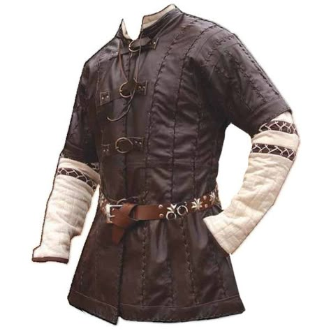 Medieval Clothing Men, Medieval Tunic, Medieval Clothes, Larp Costume, Leather Armor, Medieval Costume, Medieval Clothing, Medieval Fashion, Fantasy Costumes