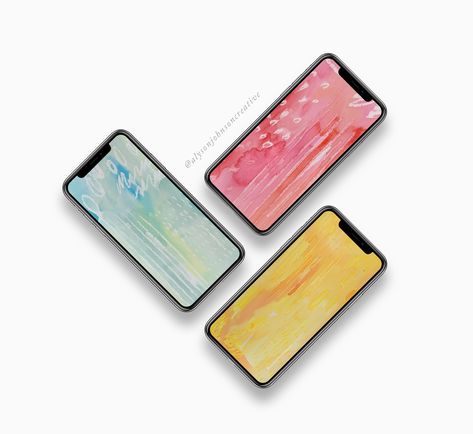 New iPhone Wallpaper Backgrounds! Iphone Wallpaper Backgrounds, Candyland Board Game, Iphone Mockup, Abstract Watercolor Art, Traditional Artwork, Iphone Backgrounds, Teal Yellow, Pink Iphone, Tickled Pink