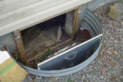 Crawl Space Repair - A Crawlspace entrance installation in Waynesville, NC - Old Crawl Space Entry Well Crawl Space Access Door, Crawl Space Ventilation, Crawl Space Cover, Diy Crawlspace, Crawl Space Vents, Crawl Space Door, Space Door, Crawl Space Repair, New Patio Ideas