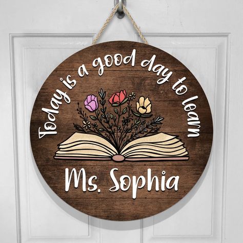 Teacher Door Wreaths, Classroom Door Sign, Teacher Door Sign, Teacher Door Hanger, Classroom Door Signs, Teacher Door Signs, Boho Rainbow Classroom, Teacher Door, Rainbow Classroom