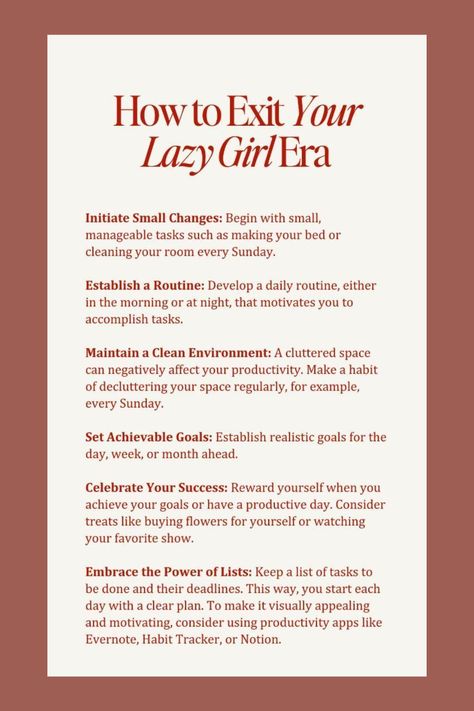 Exit Lazy Girl Era, Level Up Lifestyle, How To Level Up, Level Up Aesthetic, Insta Account, Achievable Goals, The Comfort Zone, A Daily Routine, Practicing Self Love