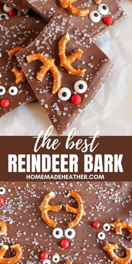 The Best Chocolate Reindeer Bark Reindeer Bark, Chocolate Covered Pretzels Recipe, Chocolate Reindeer, Christmas Bark Recipes, Reindeer Treats, White Chocolate Covered Pretzels, Christmas Bark, Themed Recipes, White Chocolate Covered