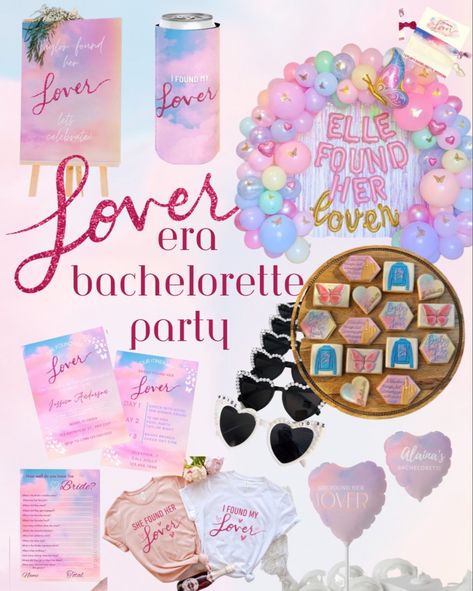 Taylor Swift Themed Bachelorette Party, She Found Her Lover, Bedazzled Sunglasses, Taylor Swift Birthday Party Ideas, Bachelorette Inspo, Themed Bachelorette Party, Bridal Shower Inspo, Bachelorette Party Weekend, Bachelorette Itinerary