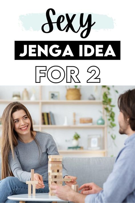 This looks like the perfect addition to game night! Well ... private game night! I can't wait to try this sexy Jenga game from The Dating Divas! #SexyJenga #JengaQuestionsforAdults #SexyGames Romantic Jenga Ideas, Date Night Jenga, Honeymoon Games Bedrooms, Jenga Couples Game, Jenga Games For Adults, Couples Jenga Ideas, Couples Jenga Questions, Jenga For Couples, Couple Jenga