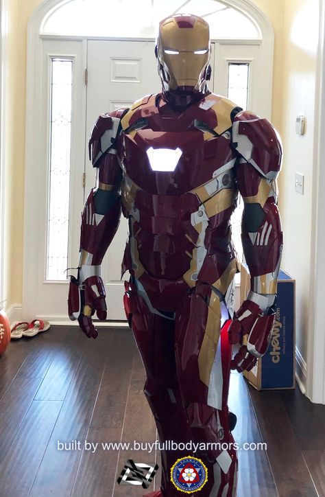 WEARABLE IRON MAN MARK 46 XLVI ARMOR COSTUME – The best wearable armor costume Real Life Iron Man Suit, All Iron Man Suits, Thanos Costume, Iron Man Suits, Iron Man Costume, Real Iron Man, Iron Man Cosplay, Becky G Outfits, Man Cave Shed