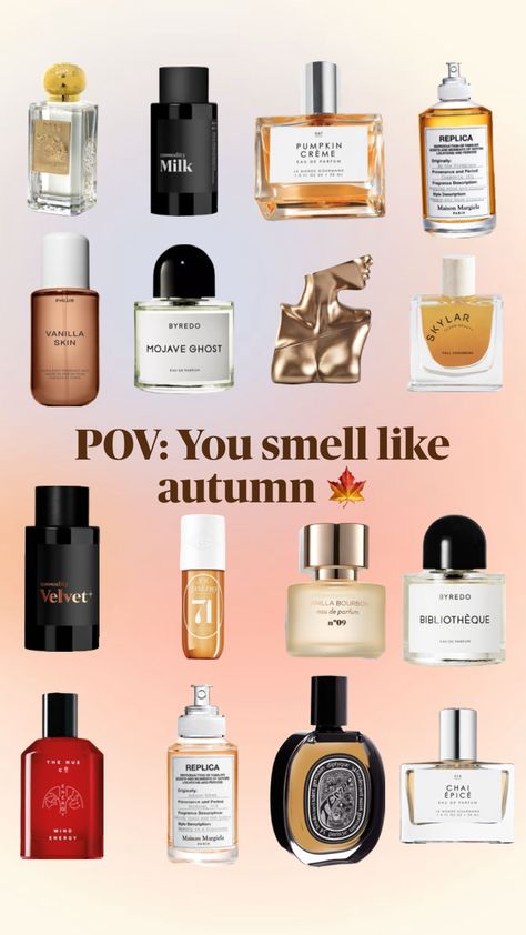 How to smell like Autumn 🍂 🎃 #autumn #autumnaesthetic #fall #fallaesthetic #fallgirlaesthetic #fallcore #pumpkin #perfume #fragrance #soldejaneiro #vanilla #vanillagirl Pumpkin Perfume, Mojave Ghost, Vanilla Perfume, Perfume Fragrance, Tween Outfits, Autumn Aesthetic, Girl Falling, Bourbon, Vanilla