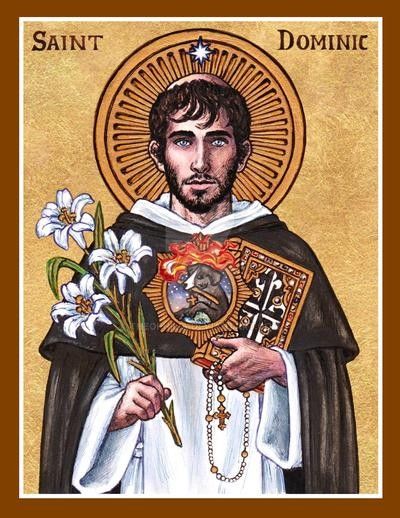 St Dominic, Saint Dominic, Catholic Images, Saint Augustine, Francis Of Assisi, Ink Watercolor, Religious Images, Religious Icons, The Saint