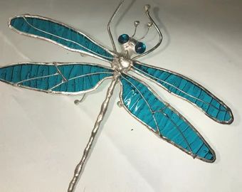 Garden Altar, Dragonfly Symbol, Dragonfly Sculpture, Wire Dragonfly, Stained Glass Dragonfly, Dragonfly Stained Glass, Dragonfly Painting, Glass Dragonfly, Stained Glass Patterns Free