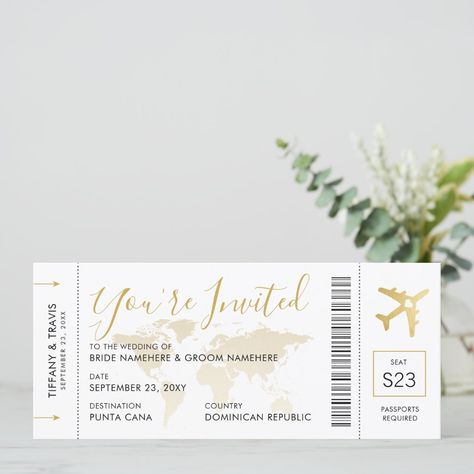 Ticket Save The Date, Boarding Pass Save The Date, September Bride, Country Invitations, Airplane Ticket, Boarding Pass Invitation, Ticket Card, Travel Theme Wedding, Wedding Abroad