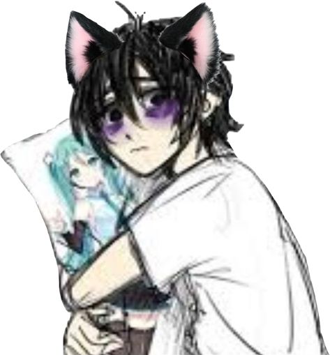 #catboy #miku #mikuhatsune #L #sad #emo #worldismine #drainer #draingang #freetoedit Emo Art, L Lawliet, Japon Illustration, Cat Boys, Gothic Anime, Yandere Simulator, Laura Lee, Anime Boys, Hatsune Miku