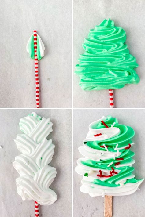 Meringue Lollipops and cookies are a simple and easy dessert. This Christmas meringue recipe is so easy, you just need 5 ingredients. A holiday dessert that is delicious, easy, and you can decorate meringue cookies or meringue on a stick any way you want. Meringue Lollipops, Christmas Meringue, Easy Meringue Cookies, Baked Meringue, Meringue Recipe, Christmas Lollipops, Meringue Powder, Meringue Cookies, Holiday Dessert