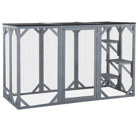 Awesome Large DIY backyard Cat Enclosure - Cuckoo4Design Cat Cages Indoor, Enter Door, Feral Cat Shelter, Cat Playpen, Cat Crate, Cat Patio, Cat Cage, Outdoor Cat Enclosure, Pet Enclosure