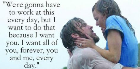 Best Wedding Quotes, Notebook Movie, Notebook Quotes, Best Movie Quotes, The Notebook Quotes, Love My Husband Quotes, Movie Love Quotes, Favorite Movie Quotes