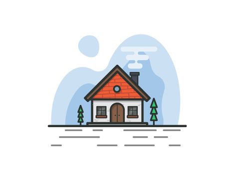 Home New Ideas For Home, Building Drawings, Drawing Home, Adobe Illustrator Design, Outline Design, Building Illustration, Flat Design Illustration, House Illustration, Car Design Sketch