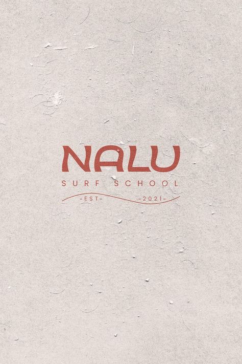 Logo concept for "Nalu" - sustainable surf school for fearless women. Full of life, warmth, sisterhood, ocean, movement, sunlight and a bit of retro vibe. #graphicdesigner #branddesigner #logodesign #surfsustainably #surfschool Surf Logo, Surf Brands, Fearless Women, Surf School, School Logo, Nalu, Logo Concept, Surf Shop, Retro Vibe