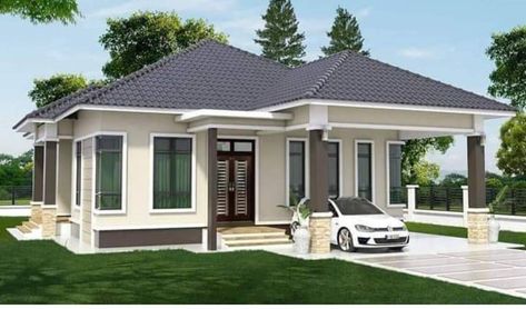 Three bedrooms modern... - House plans and designs in Kenya | Facebook House Designs In Kenya, Bedrooms Modern, Modern Bedroom Design, House Designs, Modern Bedroom, Kenya, House Plans, Modern House, Modern Design