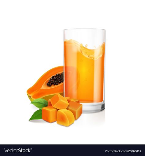 Papaya Juice, Fruit Vector, Papaya Fruits, Drinking Glass, Papaya, Transparent Png, Fresh Fruit, Png Images, Juice