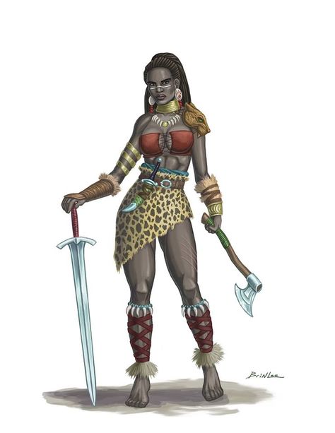 Female Barbarian Dnd, Female Barbarian, Barbarian Dnd, Arte Heavy Metal, Black Woman Artwork, Fiction Idea, D&d Dungeons And Dragons, Afro Punk, Fantasy Warrior