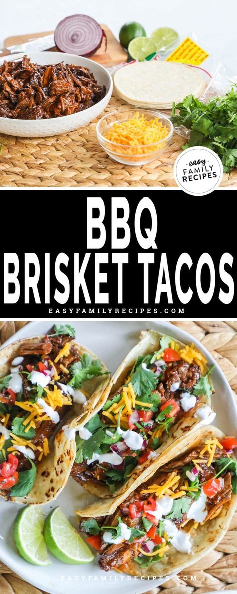 Sides For Brisket Tacos, Smoked Brisket Tacos Recipe, Beef Brisket Meal Ideas, Brisket Leftover Recipes, Brisket Meals, Bbq Brisket Tacos, Leftover Brisket Ideas, Brisket Ideas, Leftover Brisket Recipes