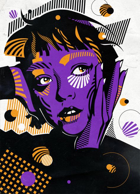 Shape studies 4 by mixmasterangel on DeviantArt Pop Art Illustration Graphic Design, Portrait Poster Design, Graphic Design Portrait Illustration, Pop Art Music Illustration, Cubism Illustration Graphic Design, Afro Futurism Illustration, Grpahic Design, Geometric Portrait, Pop Art Portraits