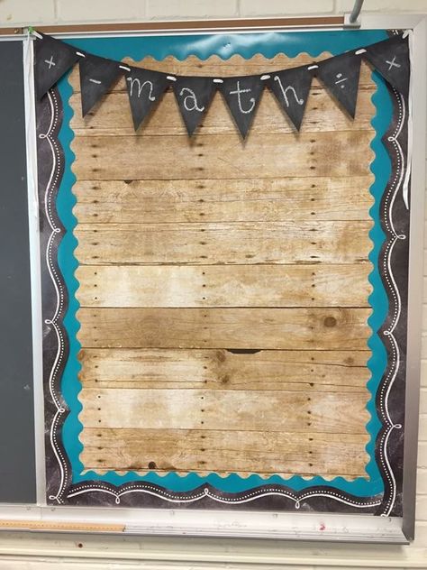 "Wood" contact paper makes a great bulletin board. Plc Room, Wood Bulletin Board, Middle School Reading Classroom, Big Classroom, Burlap Classroom, Wood Contact Paper, Middle School Bulletin Boards, Better Than Paper, Chalkboard Classroom