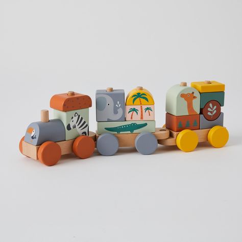 Eco Toys, Wooden Train, White Shower, Unique Baby Gifts, Gift Inspiration, First Birthday Gifts, Wooden Animals, Train Set, Toy Train