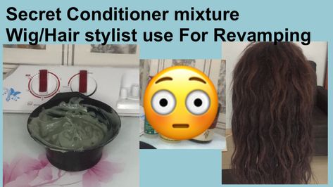 Check out how to pro mix conditioners to revamp your human hairs/wigs How To Revamp An Old Wig, Wig Revamping, Hair Revamping, How To Make Conditioner, Silicon Mix, Types Of Humans, Human Wigs, Natural Hair Tips, Deep Conditioner