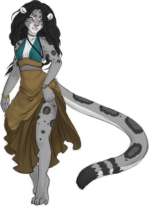 Anthro Cat, Snow Dance, Fantasy Races, Snow Leopard, Cat Girl, Dnd Characters, Character Portraits, Birthday Present, Fantasy Character Design