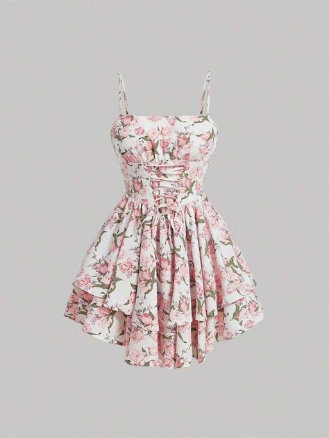 Pinterest Wishlist, Style Kawaii, Cute Dress Outfits, Floral Dresses Short, Looks Party, Kawaii Fashion Outfits, Simple Trendy Outfits, Look Vintage, Cute Simple Outfits