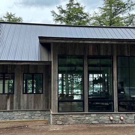 Wallace Residence - Elmwood Reclaimed Timber Vertical Wood Siding, European White Oak Floors, Montana Cabin, Custom Home Build, Wood Siding Exterior, Reclaimed Beams, Steel Siding, Colorado Living, Siding Options