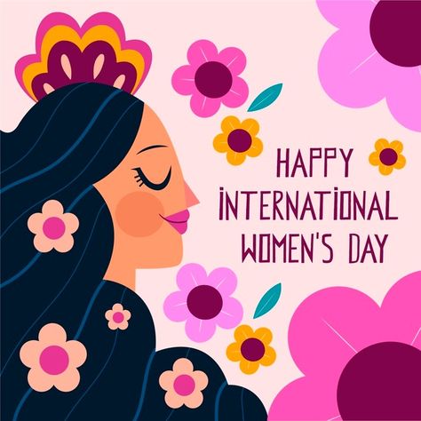 International women day event design Pre... | Premium Vector #Freepik #vector #design #celebration #event #illustration Women Empowerment Art, Notes Project, Empowerment Art, Winter Meals, Womens Month, Women Day, International Design, International Women's Day, Women Diy