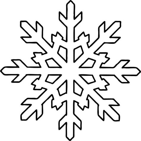 Snowflake Shape Coloring Pages Snowflake Outline, Printable Snowflake Template, Snowflake Coloring Pages, Diy Christmas Snowflakes, Shape Coloring Pages, Snowflake Stencil, Free Christmas Coloring Pages, Snowflake Template, Snowflake Shape