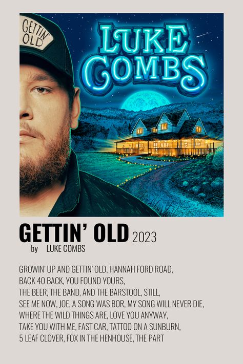 Luke Combs Album Cover Wallpaper, Country Artist Album Covers, Country Posters Music, Fast Car Luke Combs, Luke Combs Album Cover, Luke Combs Wallpaper Aesthetic, Country Music Album Covers, Luke Combs Aesthetic, Country Music Aesthetic Wallpaper