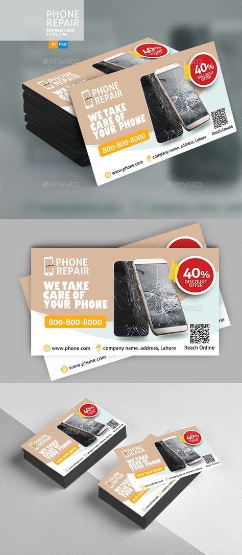 Mobile Shop Visiting Card Design, Mobile Business Card, Mobile Accessories Shop, Photoshop Flyer Template, Mobile Repairing, Photoshop Flyer, Smartphone Repair, Business Card Template Psd, Free Psd Flyer