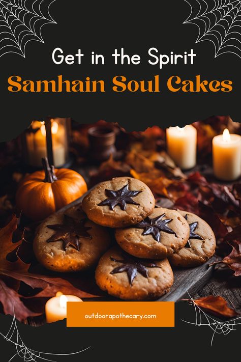 Looking for a traditional treat for Samhain, Halloween, or All Saints’ Day? Try this delicious soul cakes recipe! Perfect for celebrating the season, these little cakes will fill your home with warmth and joy. Learn how to bake them at home! #Samhain #HalloweenRecipes #AllSaintsDay #SoulCakes Witch Recipes Baking, Soul Cakes Recipe, Soul Cakes, Samhain Recipes, Samhain Traditions, Soul Cake, Samhain Halloween, All Saints Day, Little Cakes