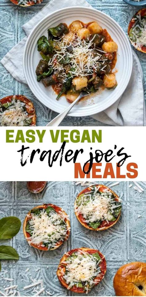 Having easy Trader Joe's meals to turn to on those busy nights is a lifesaver! Especially those that are quick, healthy and loved by the whole family. #traderjoesrecipes #vegantraderjoes Trader Joes Meals Vegetarian, Trader Joe’s Plant Based Meals, Trader Joe’s Vegan Meals, Trader Joe’s Vegan, Trader Joe’s Recipe, Simple Delicious Meals, Trader Joes Recipes Dinner, Trader Joes Vegetarian, Trader Joes Recipes Healthy