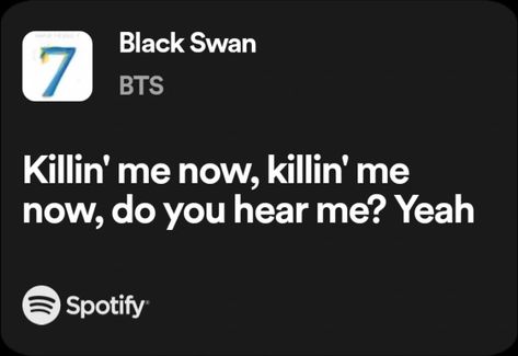 Black Swan Lyrics, Black Swan Bts, Bts Black Swan, Hiphop Dance, Bts Black, Bts Lyric, Favorite Song, Love Song, Black Swan