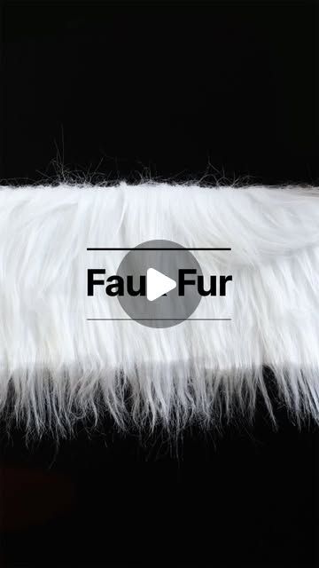 Craft Fur, Fur Fabric, Machine Sewing, Fur Fabrics, Learn To Sew, Faux Fur, Embroidery, Sewing, Christmas